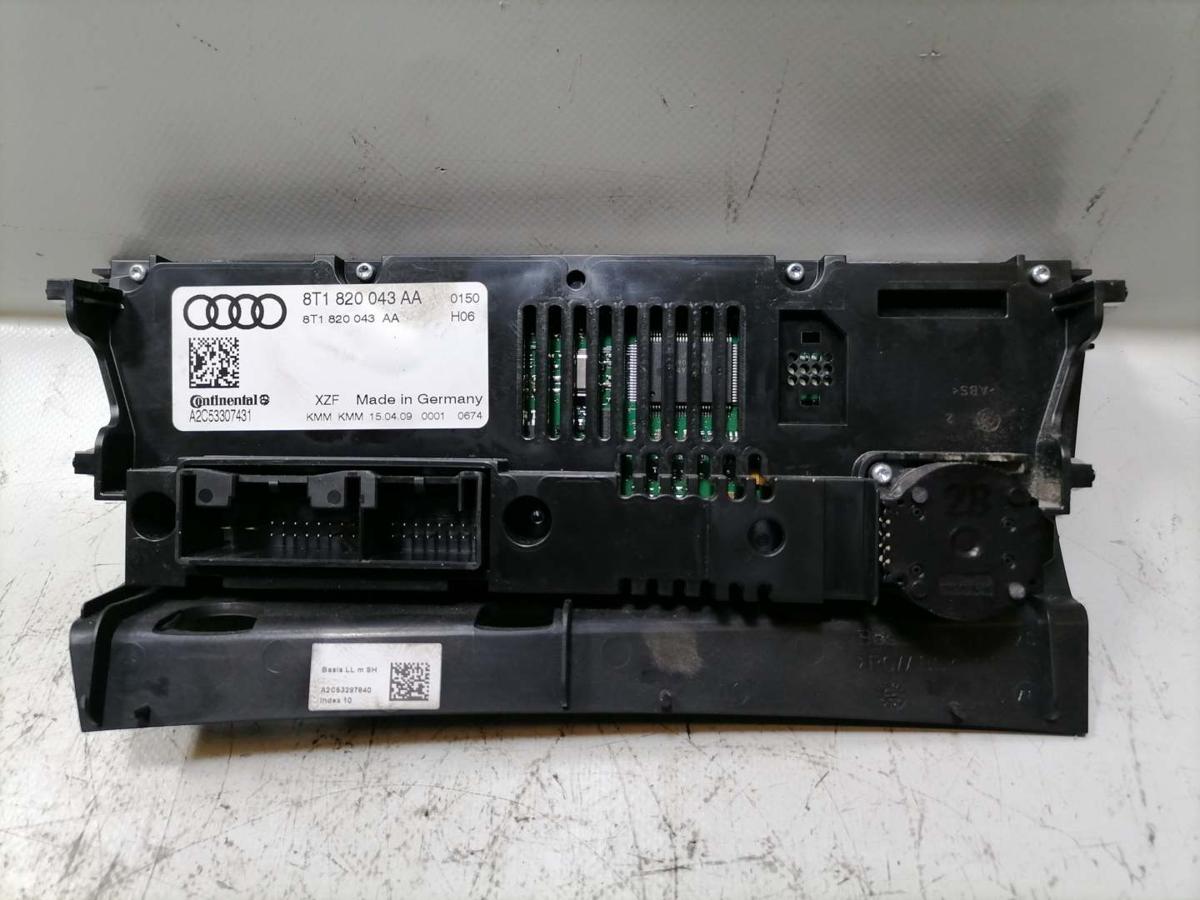 Audi A4 8K B8 original Heizungsregulierung Klimabedienteil Bj.2009